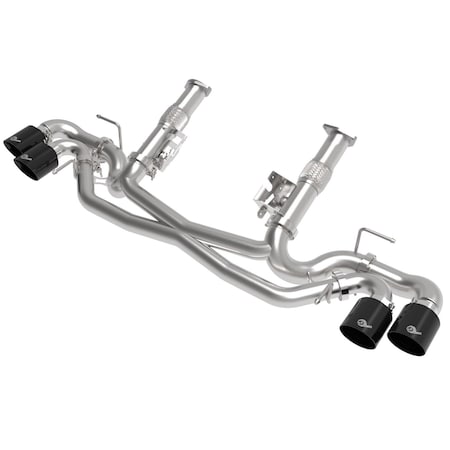 Afe Stainless Steel, Without Muffler, 3 Inch To 2.5 Inch Diameter Pipe, Dual Exhaust With Quad Exit 49-34127NM-B